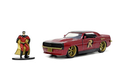 Jada batman set figurina robin si masinuta metalica chevrolet camaro 1967 scara 1:32, Simba - Publisol.ro
