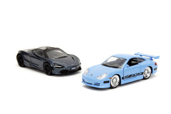 Jada fast and furious legacy set 2 masinute metalice porsche 911 gt3 rs si mclaren 720s scara 1:32, Simba - Publisol.ro