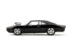 Jada Fast & Furious set figurina Dom si masinuta metalica Dodge Charger 1970 scara 1 la 24 - Publisol.ro