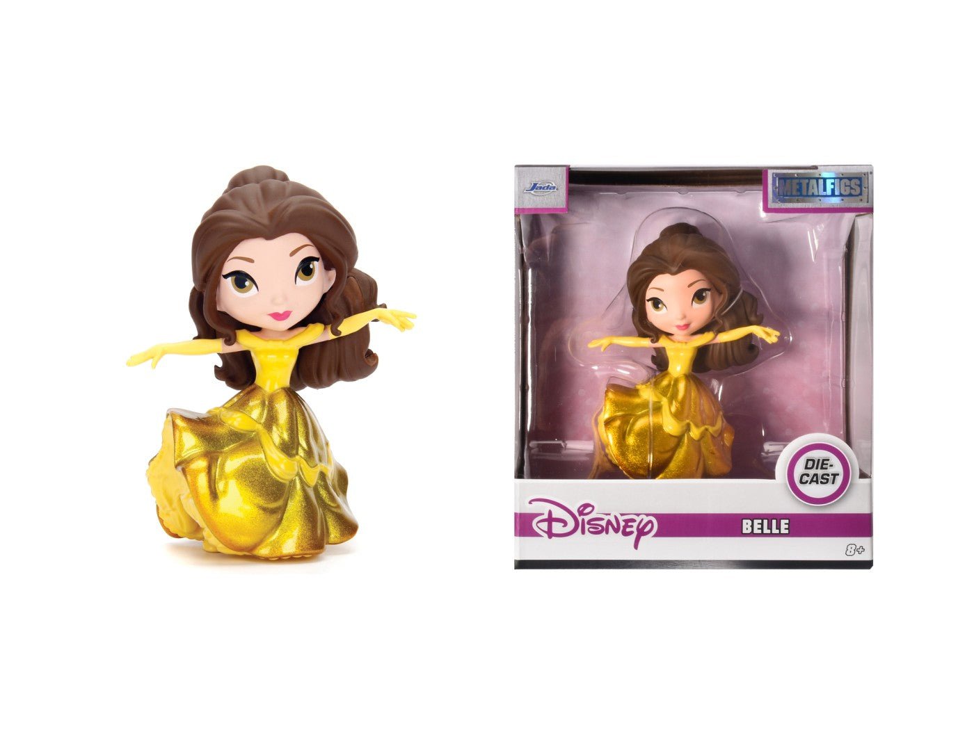 Jada figurina disney princess belle cu rochita aurie 10cm, Simba - Publisol.ro