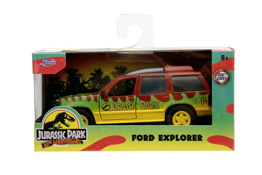 Jada jurassic world masinuta metalica ford explore 1993 scara 1:32, Simba - Publisol.ro