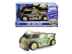 Jada marvel masinuta light hero groot cu sunete si lumini scara 1:32, Simba - Publisol.ro