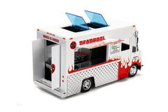 Jada marvel set camionul de mancare scara 1:24 si figurina metalica deadpool, Simba - Publisol.ro