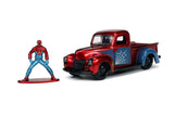 Jada marvel set masinuta metalica ford pick up scara 1:32 si figurina metalica spider man, Simba - Publisol.ro
