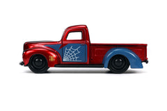 Jada marvel set masinuta metalica ford pick up scara 1:32 si figurina metalica spider man, Simba - Publisol.ro