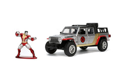 Jada marvel set masinuta metalica jeep gladiator scara 1:32 si figurina din metal colossus, Simba - Publisol.ro