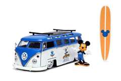 Jada masina din metal volkswagen t1 bus scara 1 la 24 si figurina mickey mouse, Simba - Publisol.ro