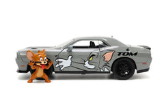 Jada masina metalica dodge challenger hellcat scara 1 la 24 si figurina jerry, Simba - Publisol.ro