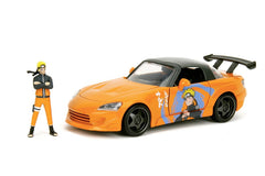Jada naruto shippuden set figurina naruto si masinuta metalica honda 2001 s2000 scara 1:24, Simba - Publisol.ro