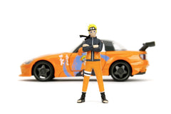 Jada naruto shippuden set figurina naruto si masinuta metalica honda 2001 s2000 scara 1:24, Simba - Publisol.ro