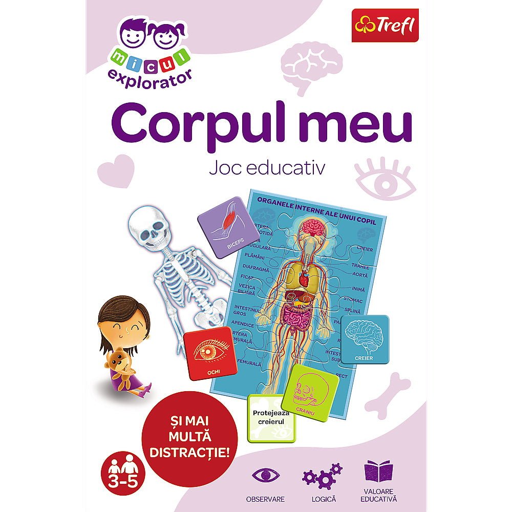 Joc corpul meu micul explorator, Trefl - Publisol.ro