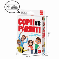 Joc de carti copii vs parinti - Publisol.ro