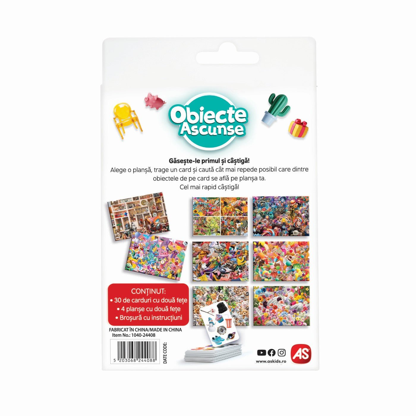 Joc de carti obiecte ascunse - Publisol.ro