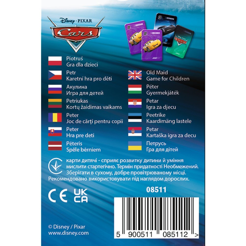 Joc de carti pacalici disney cars, Trefl - Publisol.ro