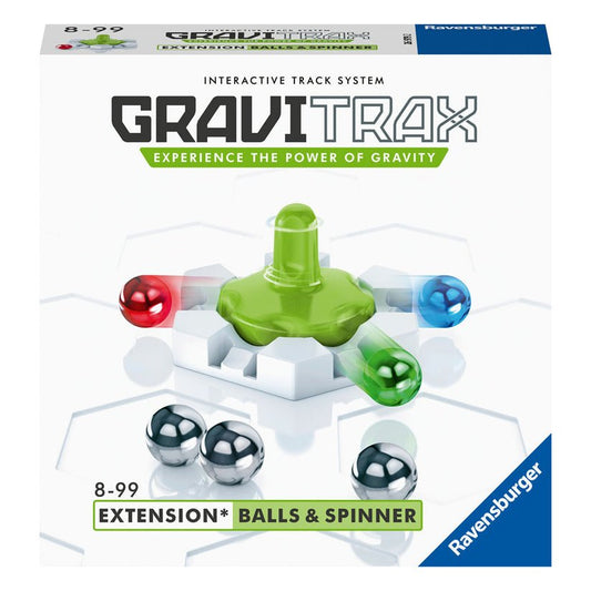 Joc de constructie Gravitrax Balls & Spinner, Titirez, set de accesorii, multilingv incl. RO, Ravensburger - Publisol.ro