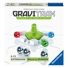 Joc de constructie Gravitrax Balls & Spinner, Titirez, set de accesorii, multilingv incl. RO, Ravensburger - Publisol.ro