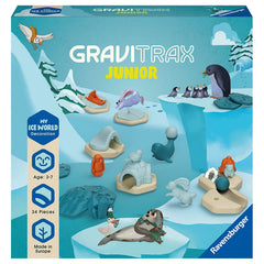 Joc de constructie Gravitrax Junior - Ice - Set de accesorii, Lumea Inghetata, Ravensburger - Publisol.ro