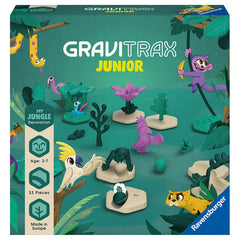 Joc de constructie Gravitrax Junior - Jungle - Set de accesorii, Jungla, Ravensburger - Publisol.ro