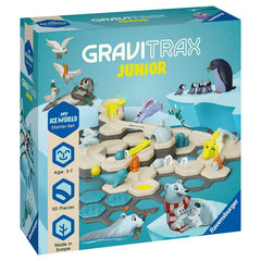 Joc de constructie Gravitrax Junior pentru copii de la 3 ani - My Ice World - Set de baza, Lumea Inghetata, Ravensburger - Publisol.ro