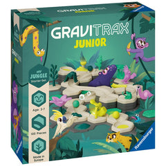 Joc de constructie Gravitrax Junior pentru copii de la 3 ani - My Jungle - set de baza, Jungla, Ravensburger - Publisol.ro