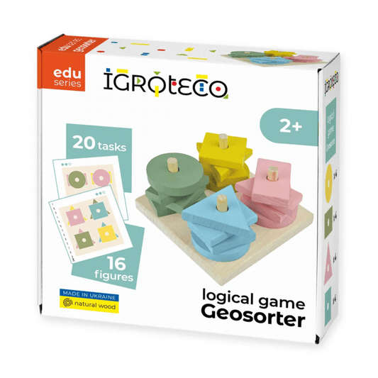 Joc de logica, sortator din lemn - , zGeosorter, - Igroteco - Publisol.ro