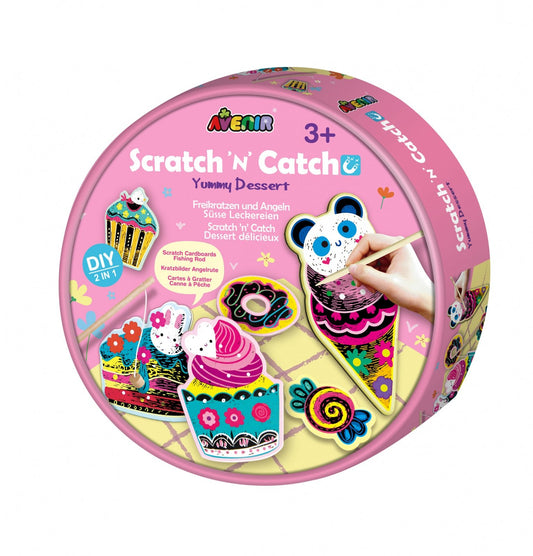 Joc de pescuit 2in1 razuibil - Scratch N Catch - Desert delicios - Avenir - Publisol.ro