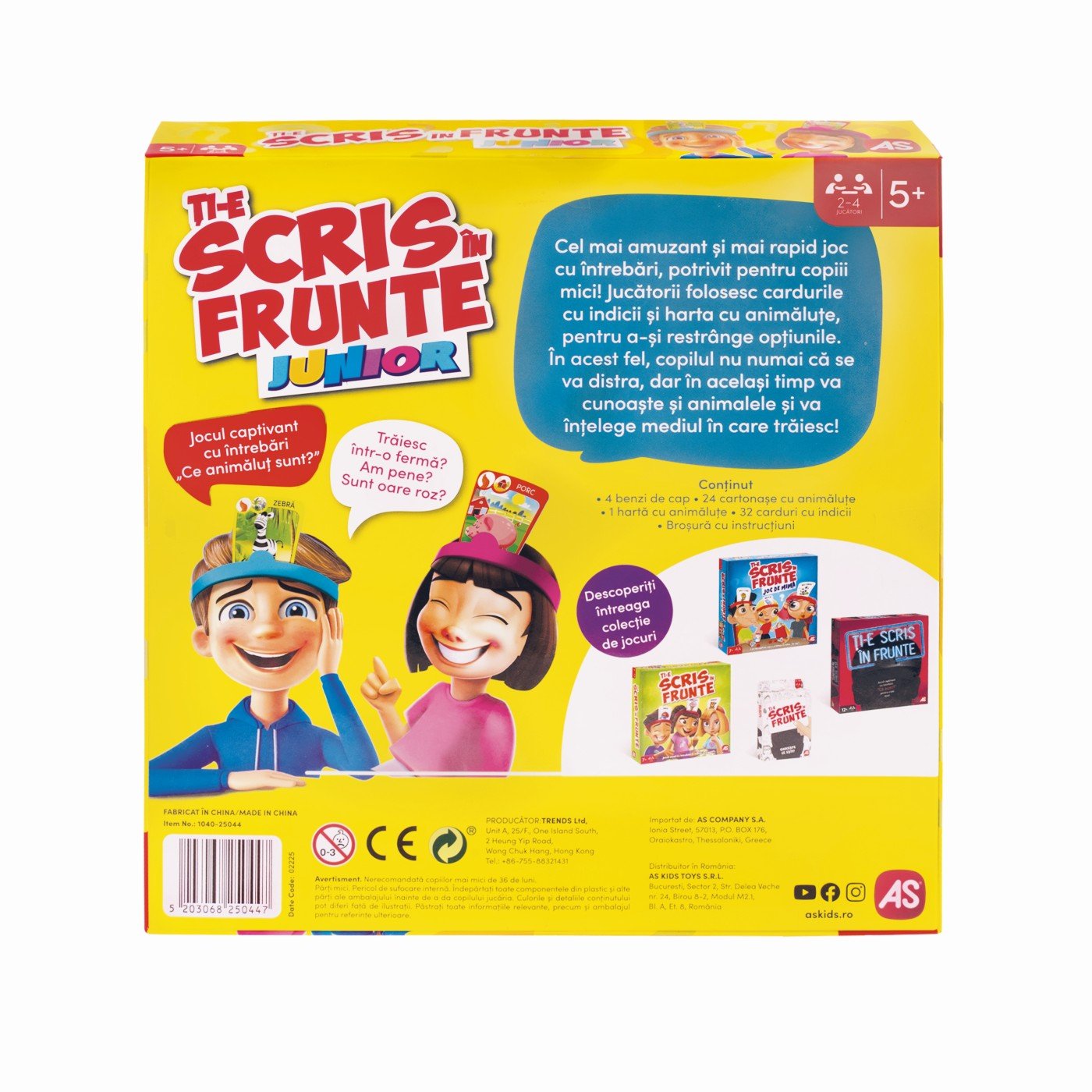 Joc de societate ti - e scris in frunte junior - Publisol.ro