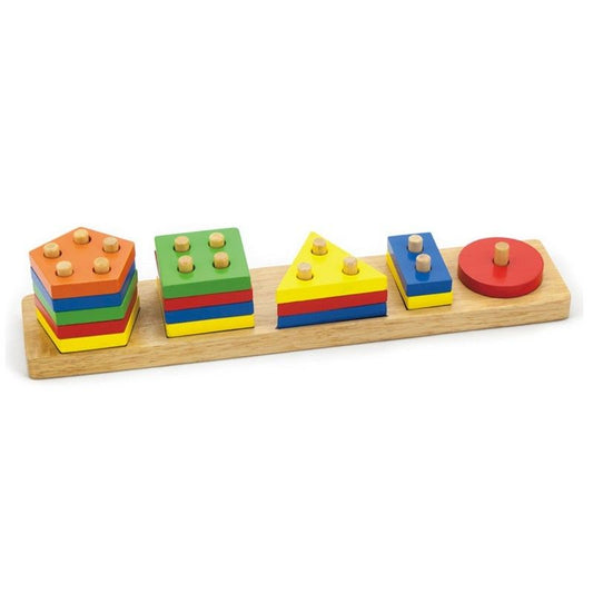 Joc de sortare educativ cu forme geometrice, Viga Toys - Publisol.ro