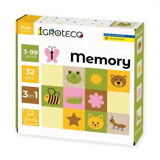 Joc din lemn - Memorie 32 piese - Igroteco - Publisol.ro