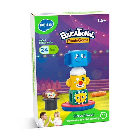Joc educational turnul circului, Jucarii Bebe - Publisol.ro