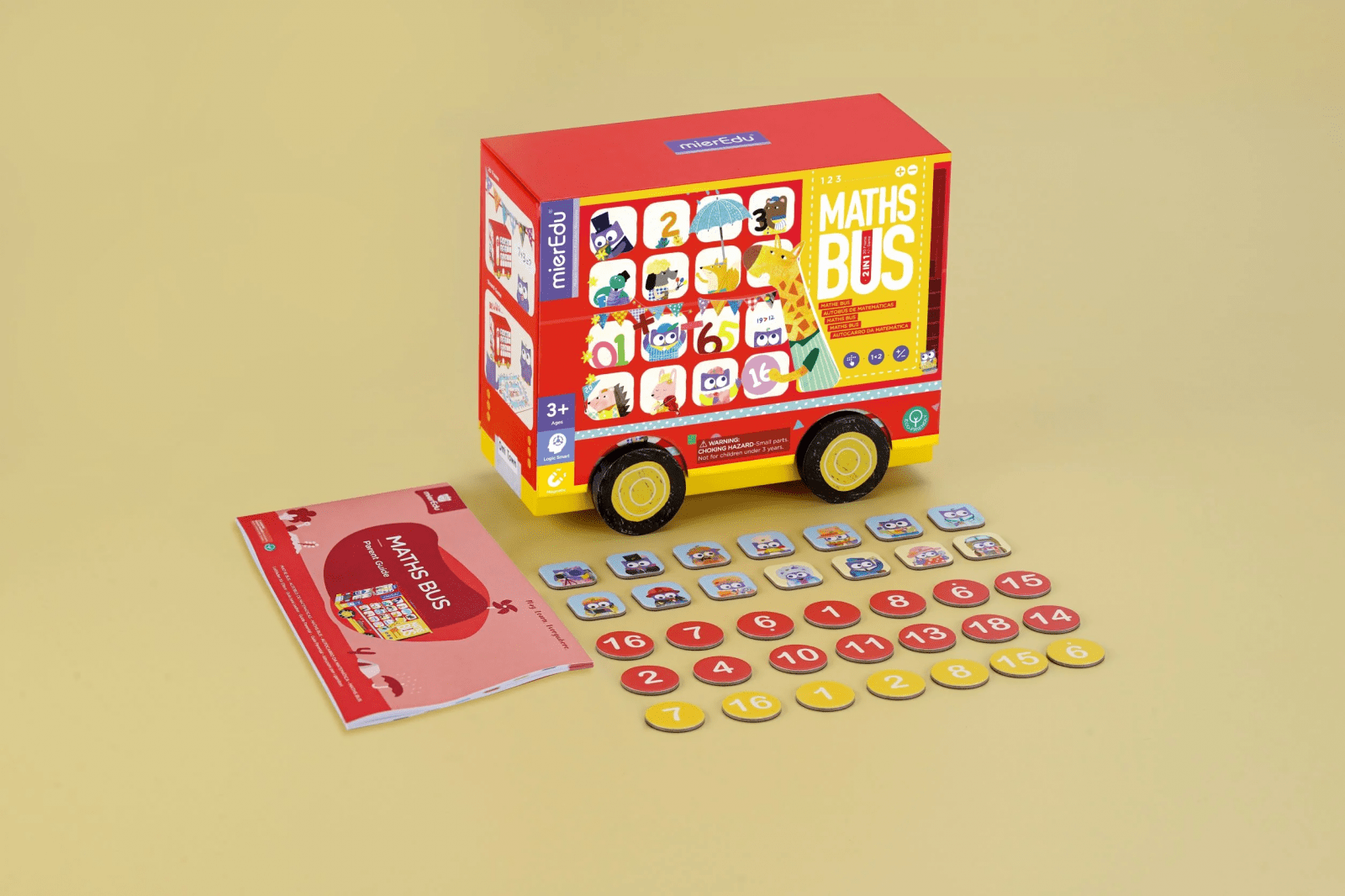 Joc educativ 2 in 1 - Autobuzul Matematic - mierEdu - Publisol.ro