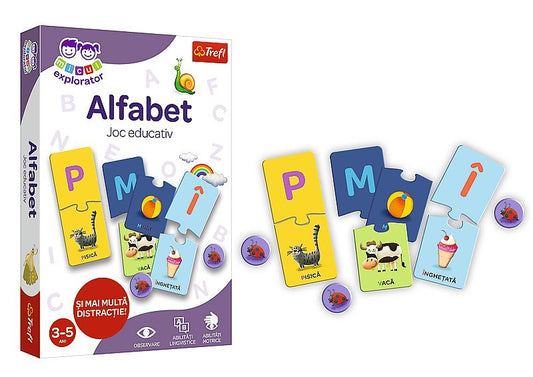 Joc educativ alfabetul micul explorator, Trefl - Publisol.ro