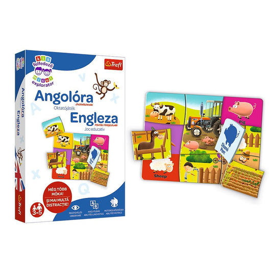 Joc educativ edupuzzle engleza pentru prescolari, Trefl - Publisol.ro