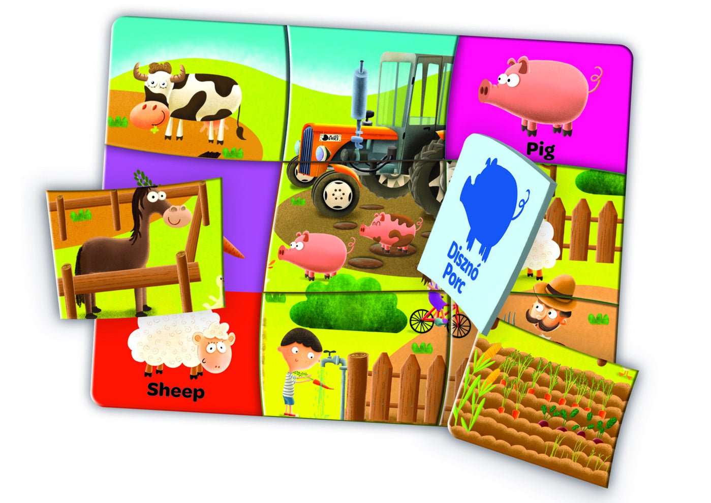 Joc educativ edupuzzle engleza pentru prescolari, Trefl - Publisol.ro