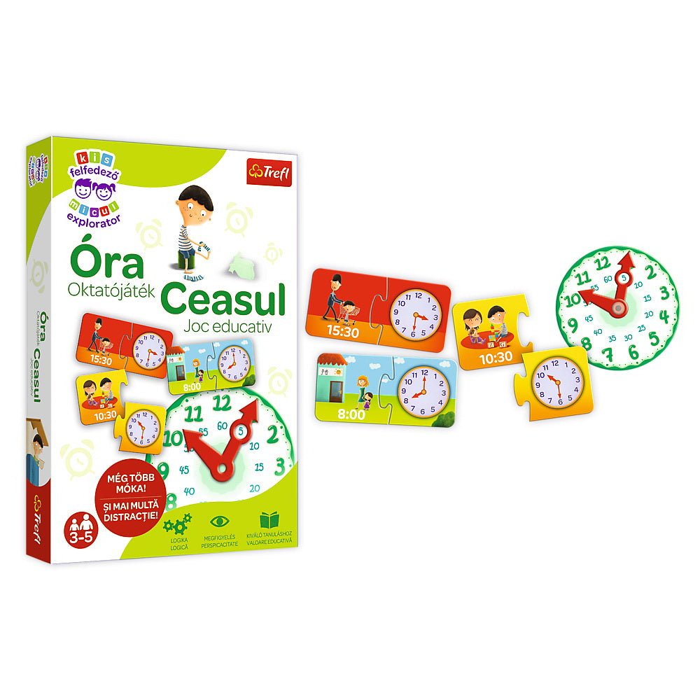 Joc educativ invata ceasul micului explorator, Trefl - Publisol.ro