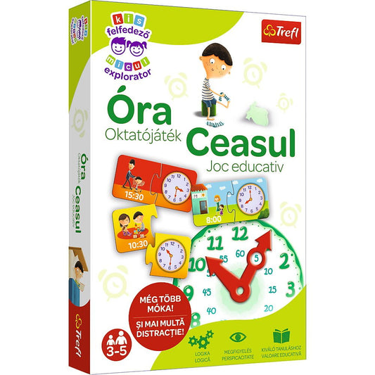 Joc educativ invata ceasul micului explorator, Trefl - Publisol.ro