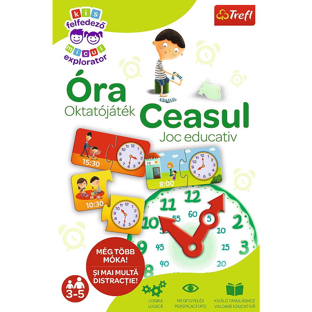Joc educativ invata ceasul micului explorator, Trefl - Publisol.ro