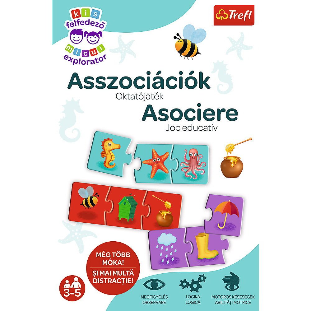 Joc educativ invata prin asociere micul explorator, Trefl - Publisol.ro