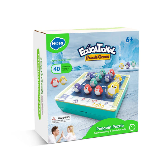 Joc interactiv puzzle pinguini, Jucarii Bebe - Publisol.ro