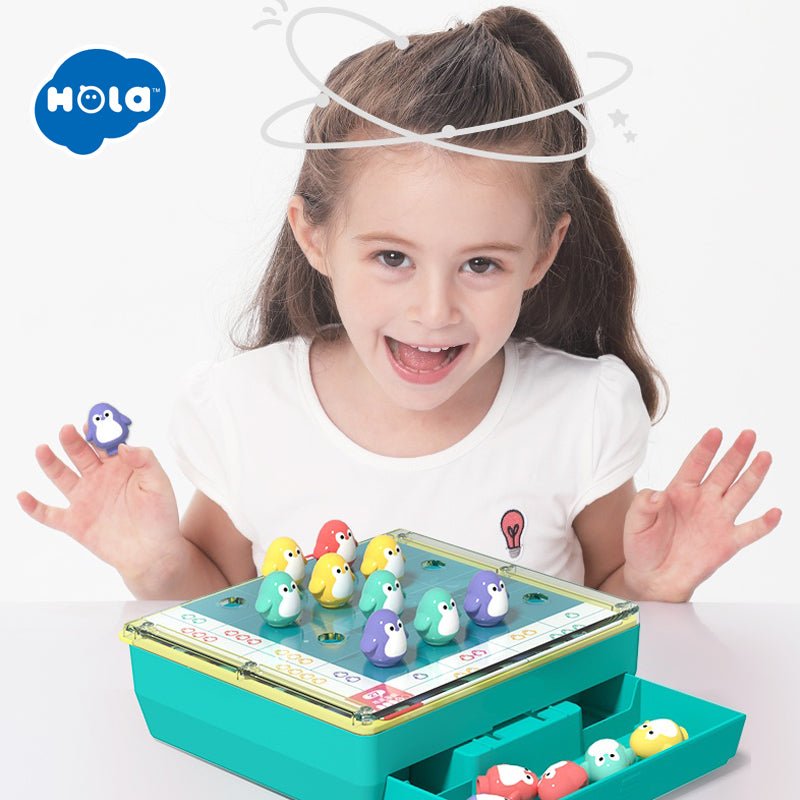 Joc interactiv puzzle pinguini, Jucarii Bebe - Publisol.ro