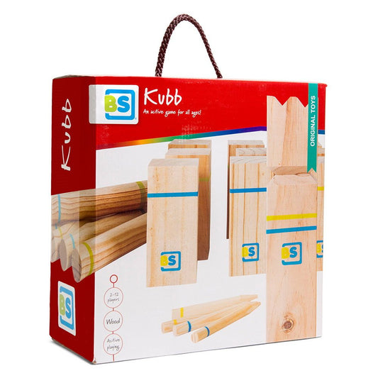 Joc Kubb original din lemn, cu piese mari, BS Toys - Publisol.ro