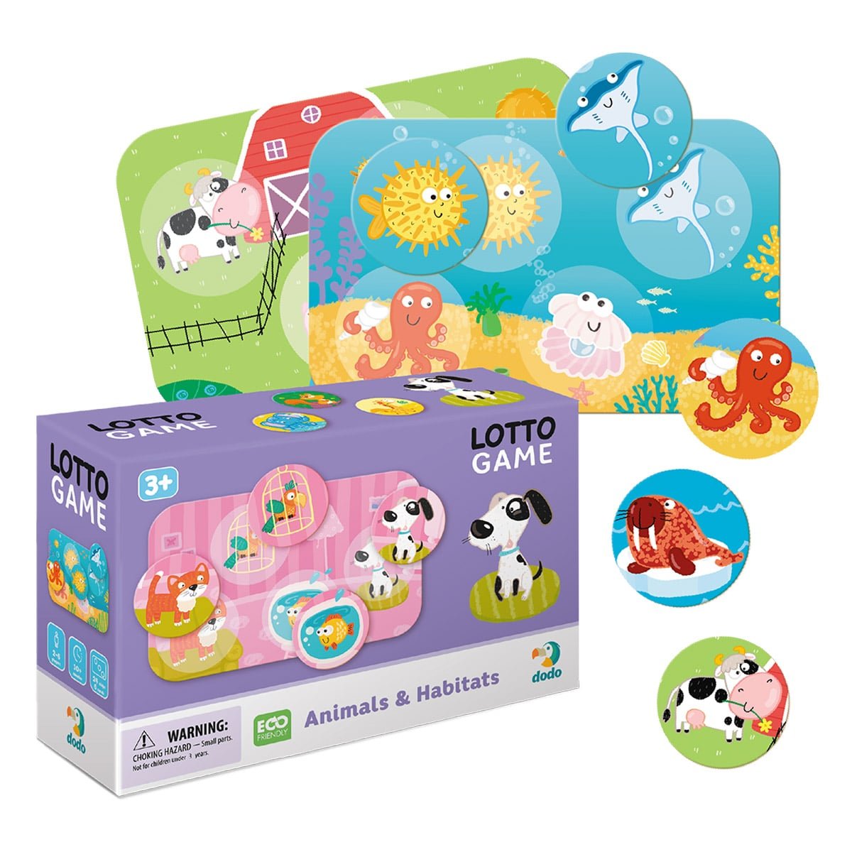 Joc Lotto, Animale si habitatele, Dodo Toys - Publisol.ro