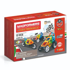Joc magnetic de constructie Magformers Amazing Transform Wheels Set - Vehicule, 17 piese - Publisol.ro
