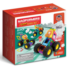 Joc magnetic de constructie Magformers Giant Wheels - Monster Truck, 23 piese - Publisol.ro