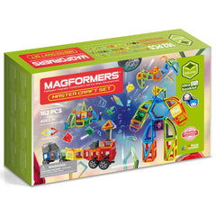 Joc magnetic de constructie Magformers Master Craft Set - Gigantic, 162 piese - Publisol.ro