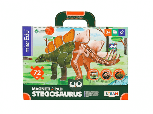 Joc magnetic educativ - Stegosaurus - mierEdu - Publisol.ro