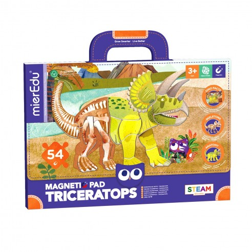Joc magnetic educativ -Triceraptors - mierEdu