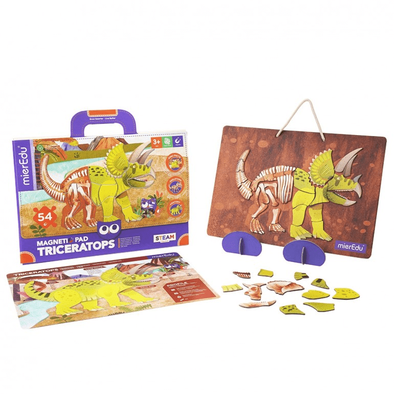 Joc magnetic educativ - Triceraptors - mierEdu - Publisol.ro
