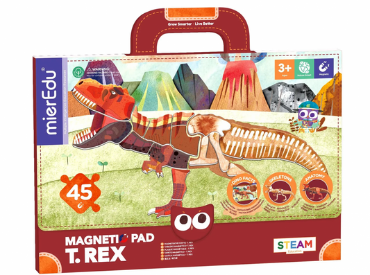 Joc magnetic educativ - Tyrannosaurus Rex - mierEdu