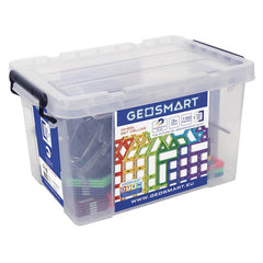 Joc magnetic Geo Smart, Educational Set with wheels, Setul educational cu roti, 192 piese, Smart Games - Publisol.ro
